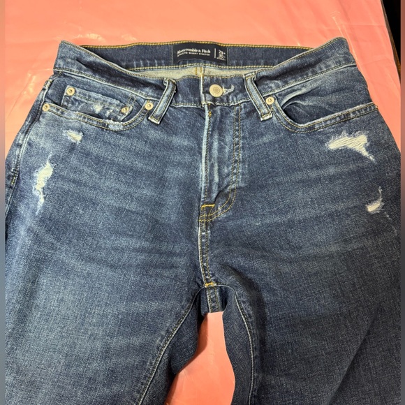Abercrombie Jeans Mens Distressed Blue Zip Fly 29 x 30 - Picture 4 of 6
